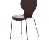 Chaises de table contemporaines bois et pieds chromés - Lot de 2 différents coloris H17478RWO ikayaa