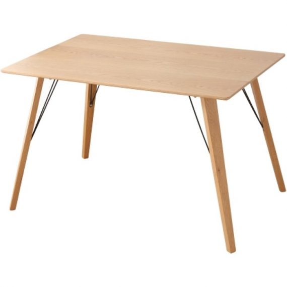 Table à manger style scandinave bois 120cm 4 personnes - Bois clair T05003BN interouge home