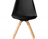 Chaise de table style scandinave pieds bois 4 coloris - Lot de 2 CH05003NO interouge home