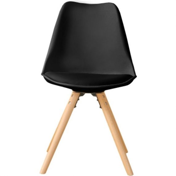 Chaise de table style scandinave pieds bois 4 coloris - Lot de 2 CH05003NO interouge home