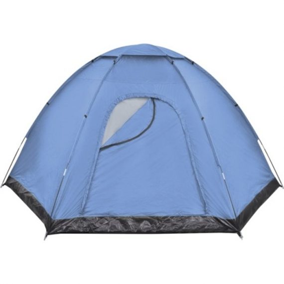 Tente camping imperméable pour 6 personnes bleu 91009FR