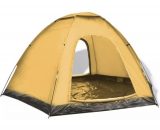 Tente camping imperméable pour 6 personnes jaune 91011FR