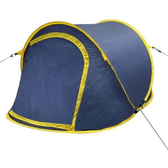 Tente de camping pour 2 personnes bleu-marine / Jaune 90672FR