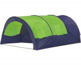 Tente de camping caravaning 480x350cm 6 personnes Bleu et Vert 90415FR