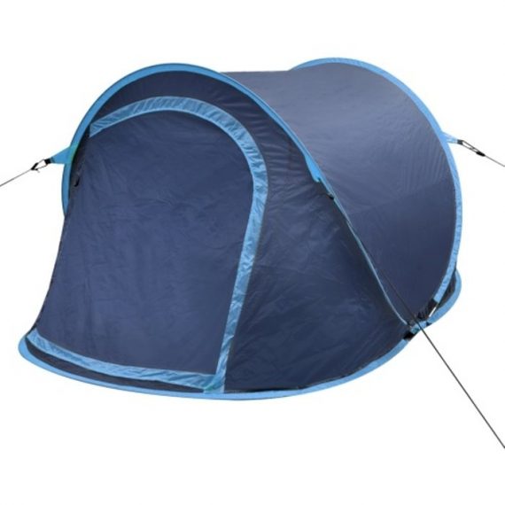 Tente de camping imperméable pour 2 personnes bleu-marine / bleu-clair 90670FR