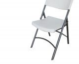 Chaise pliante de réception polyéthylène Blanc - Lot de 6 53CALOTP6