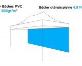 Bâche publicitaire personnalisée PVC 520g/m² - Plusieurs longueurs pour tente pliante ALU 50 PERSO-BAPL52045