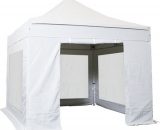 Tente pliante 3x3m Pack Cristal Acier 32mm Polyester pelliculé PVC 300g/m² TP3330-PAGF-BU interouge