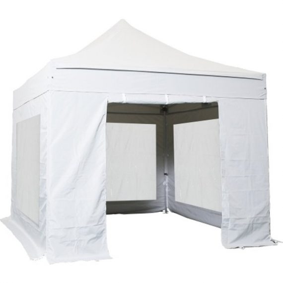 Tente pliante 3x3m Pack Cristal Alu 40 polyester 300g/m² pelliculé PVC TP3340-PAGF-BU interouge