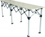 Comptoir table pliante hauteur réglable 285x60cm large plateau bois mélaminé 30060TAAL interouge