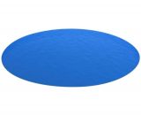 Bâche solaire bleue pour piscine ronde en PE 549 cm 90674FR