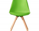 Chaise de table style scandinave pieds bois 4 coloris - Lot de 2 CH05003VA interouge home