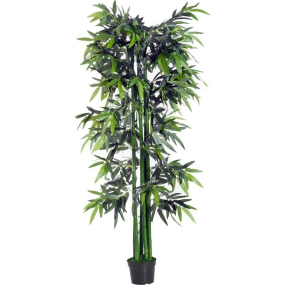 Outsunny Bambou Artificiel xxL Pot Fourni Vert 20 x 20 x 180 cm 3662970031469 844-196