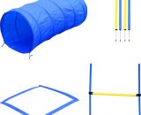 PawHut Kit Complet Agility pour Chien Bleu et Jaune 3662970022894 D07-003