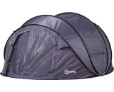 Outsunny Tente de camping pop-up 3-4 personnes noir 3662970062951 A20-127