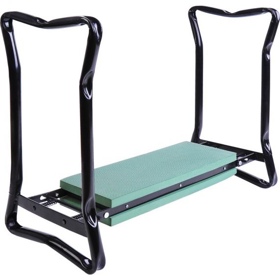 Outsunny Banc agenouilloir de jardin pilable ergonomique à la fois banc à genoux et chaise en mousse EVA et acier vert 01-0134 3662970084618