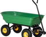 Outsunny Chariot de jardin a main garden cart truck cuve basculante max. 200 Kg-AOSOM.fr 845-636 3662970087282