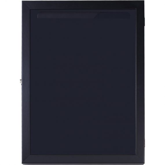 HOMCOM Frame box T-frame cadre nielsen cadre pour maillot porte acrylique doublure interne feutre 60L x 7l x 80H cm noir AC0-001 3662970029596