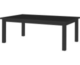 Outsunny Table basse rectangulaire plateau à lattes pour intérieur/extérieur en aluminium, 100 x60 x37 cm noir 84G-324V00BK 3662970145562